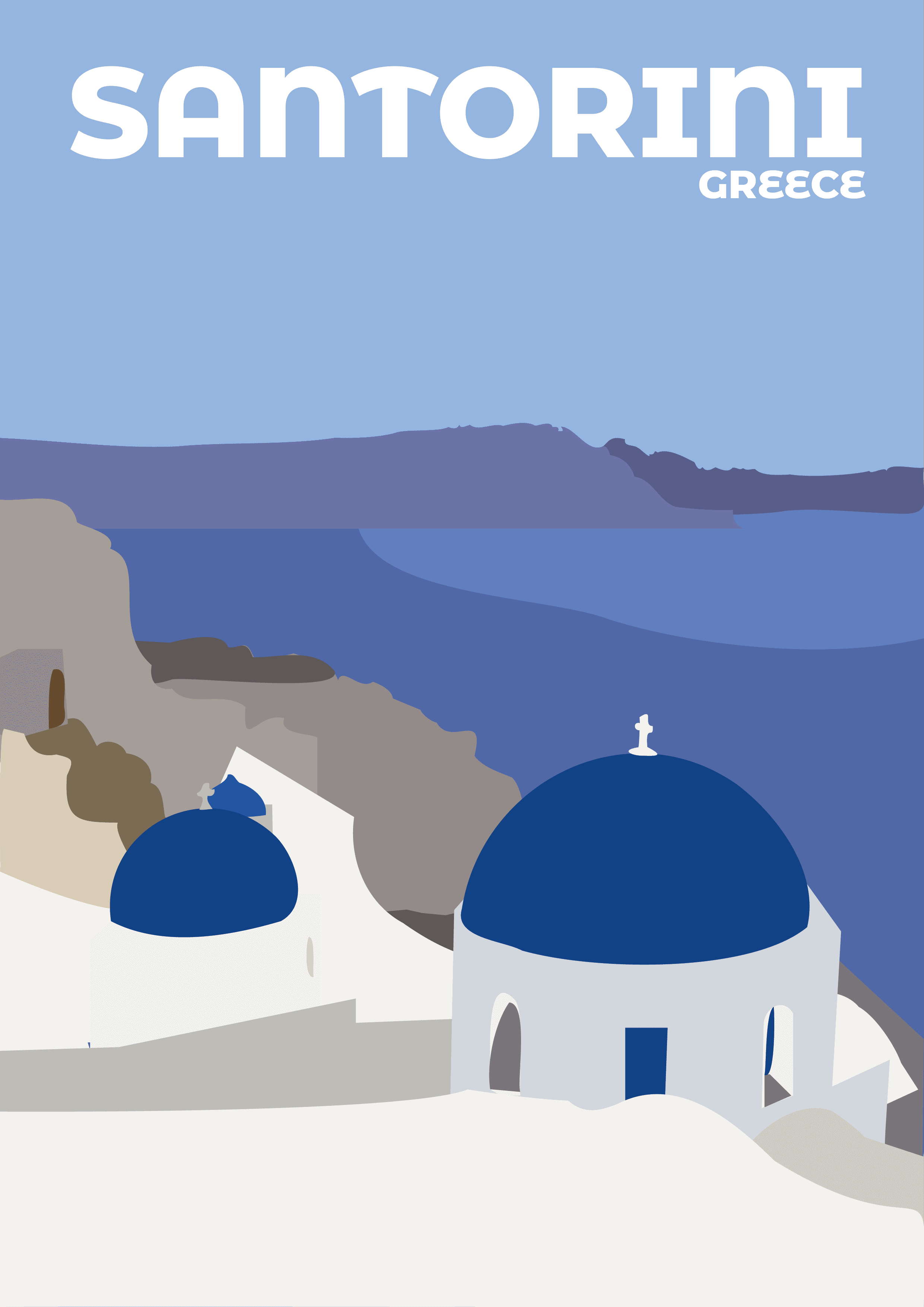 Santorini Poster