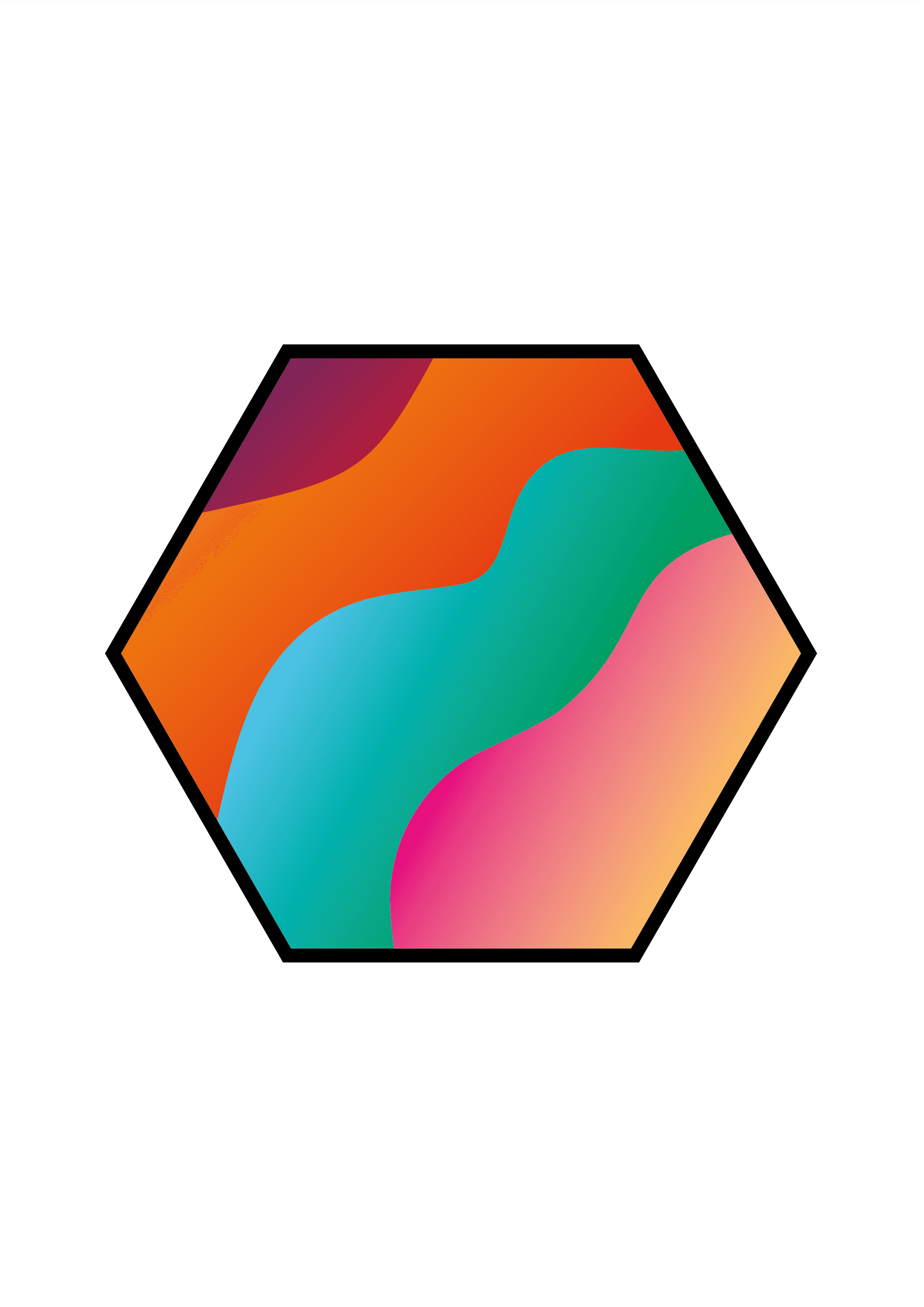 Hexagon Poster (White no lines)