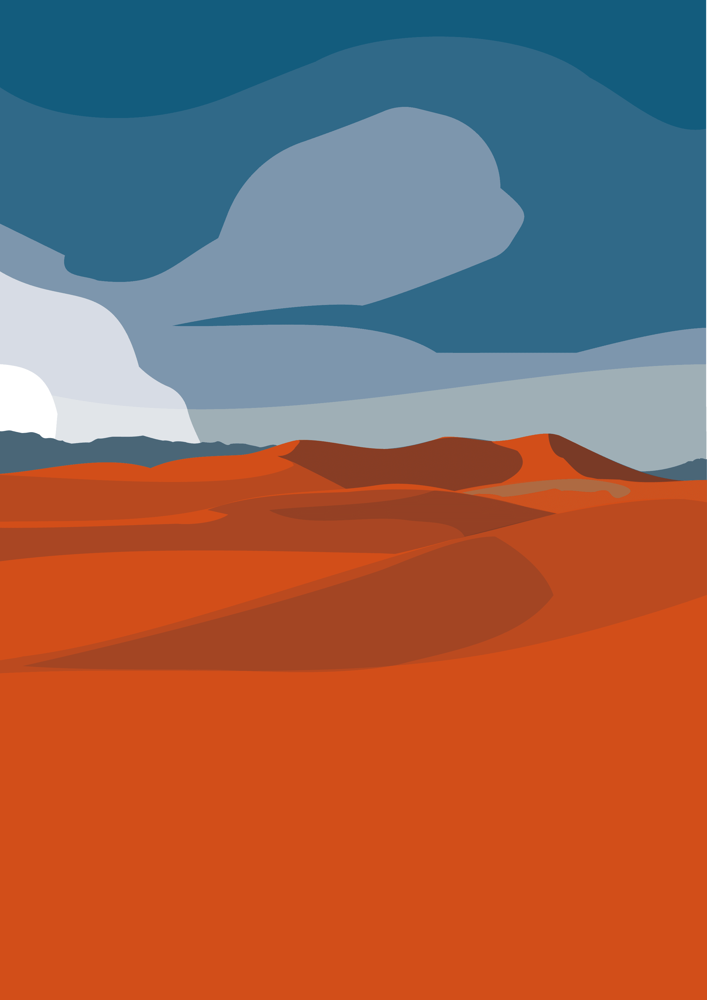 Desert Poster (Red)