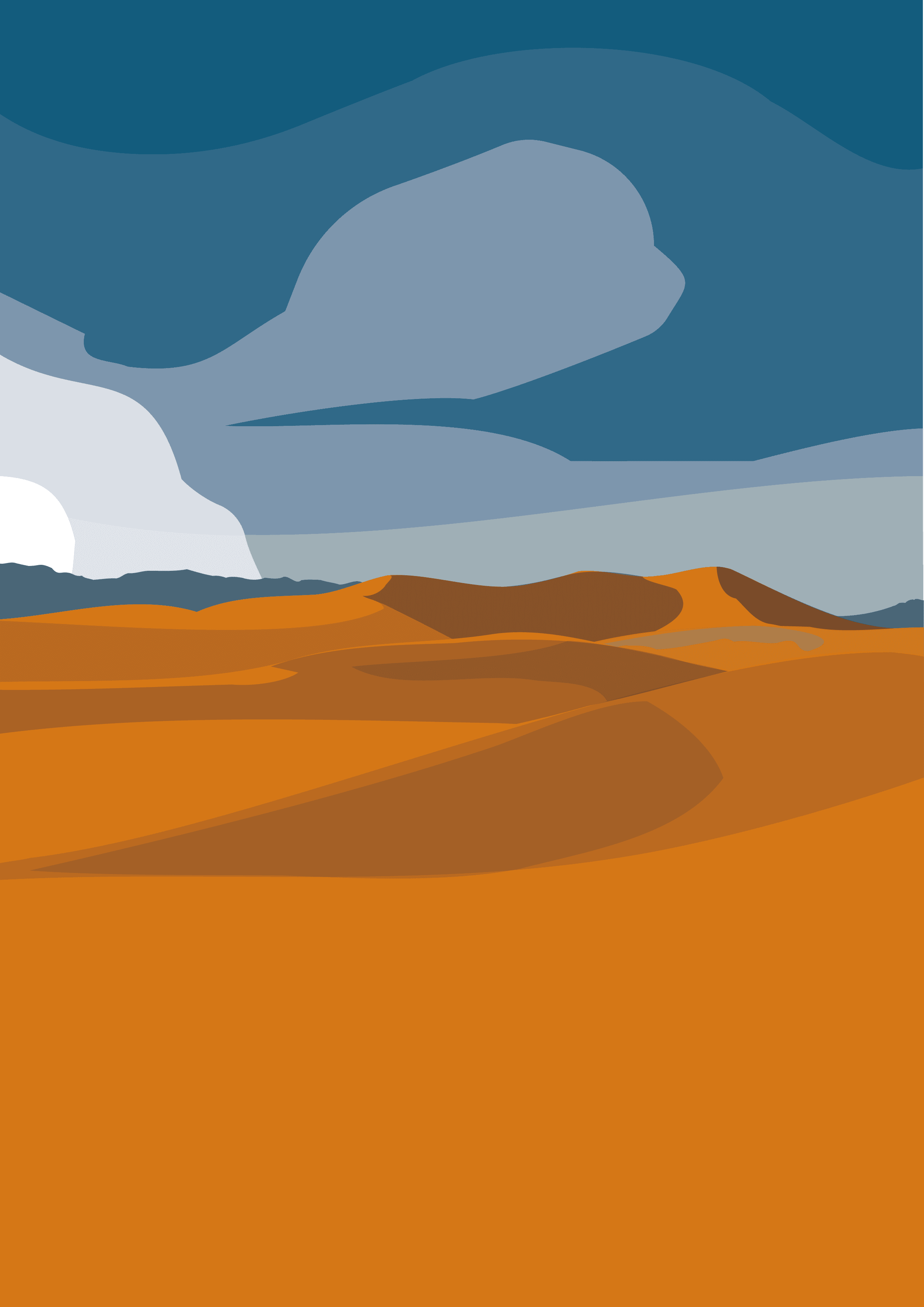 Desert Poster (Orange)